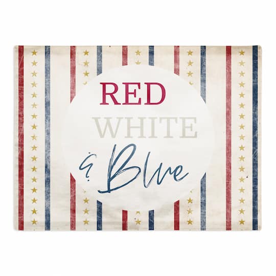 Red, White & Blue Twill Placemat